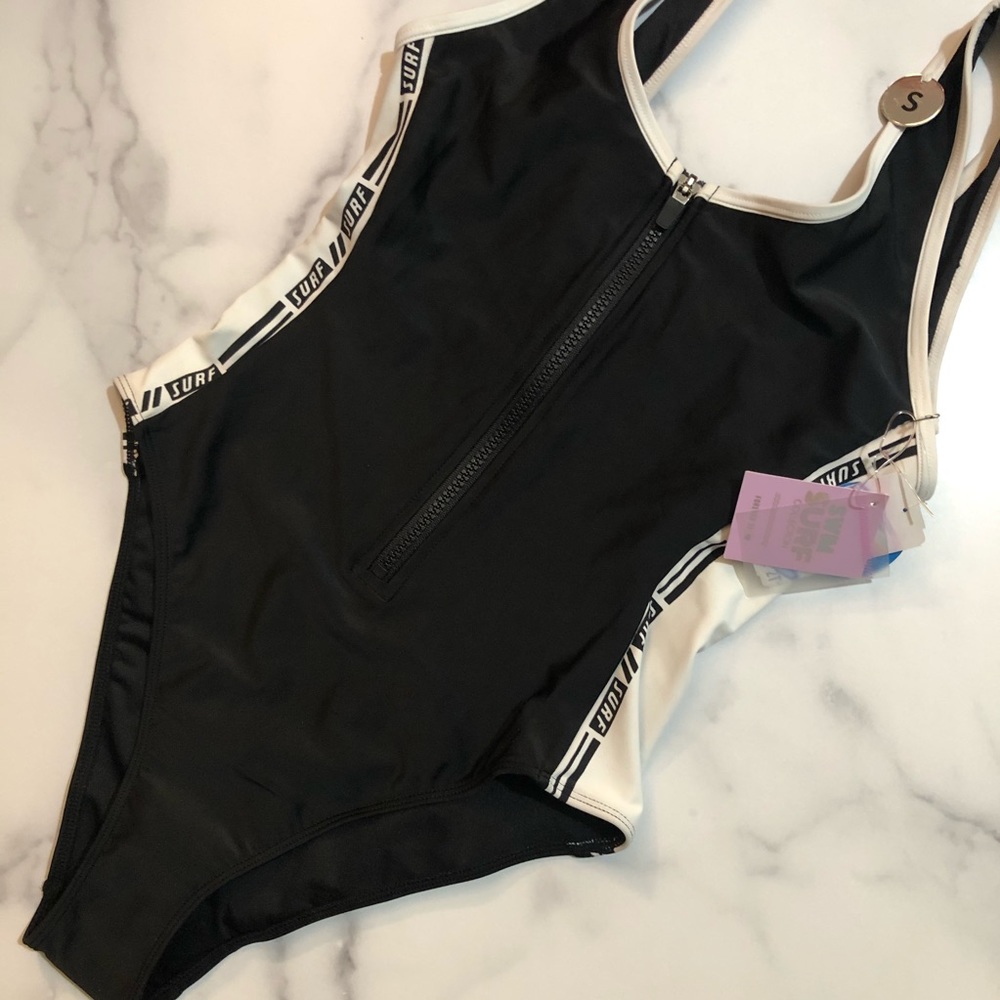 Forever 21 Zip Onepiece Swimsuit